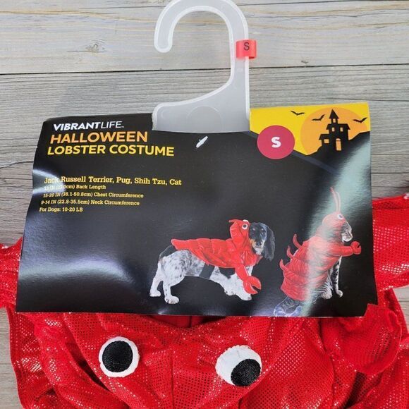 Vibrant Life Lobster Dog Costume Sz S - Picture 3 of 5